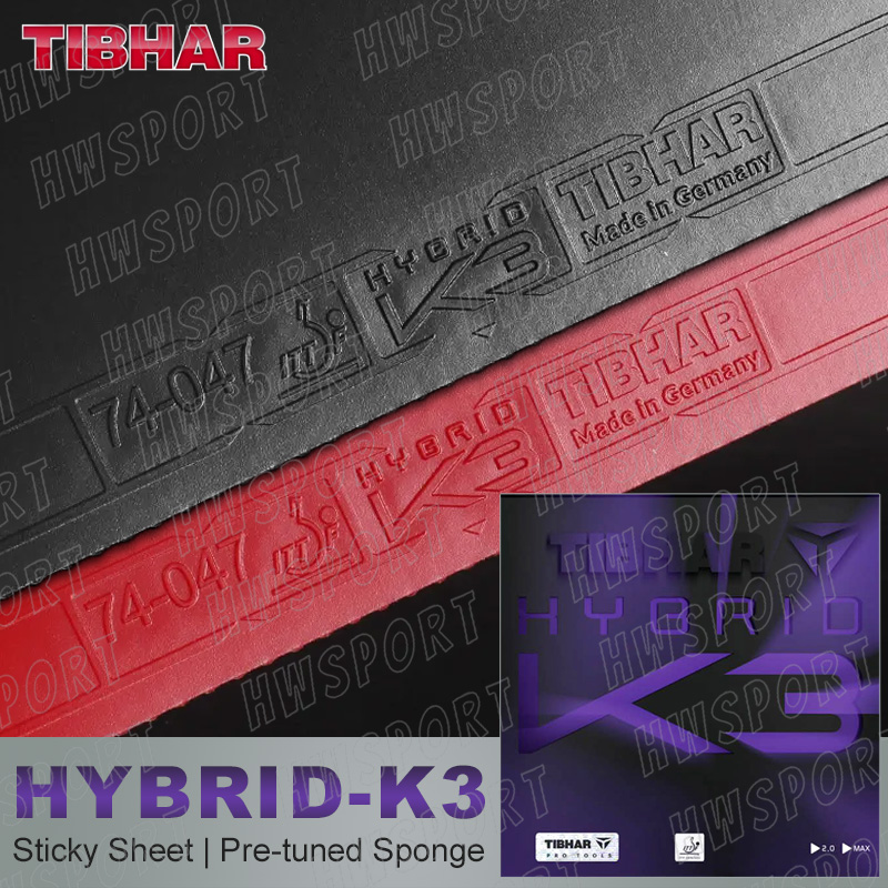 Table Tennis Hybrid Rubbers - Tishar karet tenis meja hibrida K3,