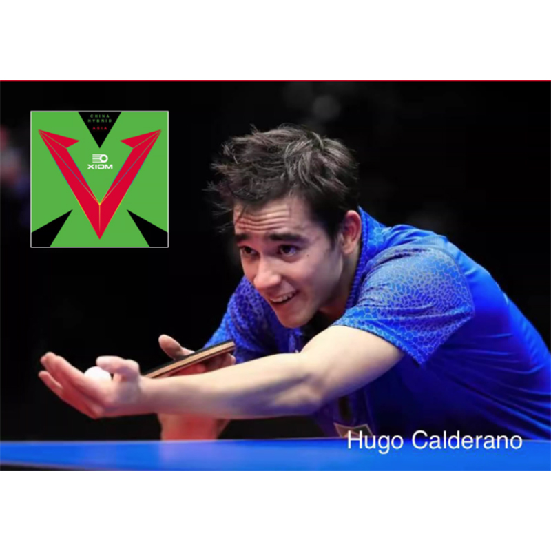 Hugo Calderano Tennis Table - XIOM VEGA ASIA HYBRID 79-079 Karet