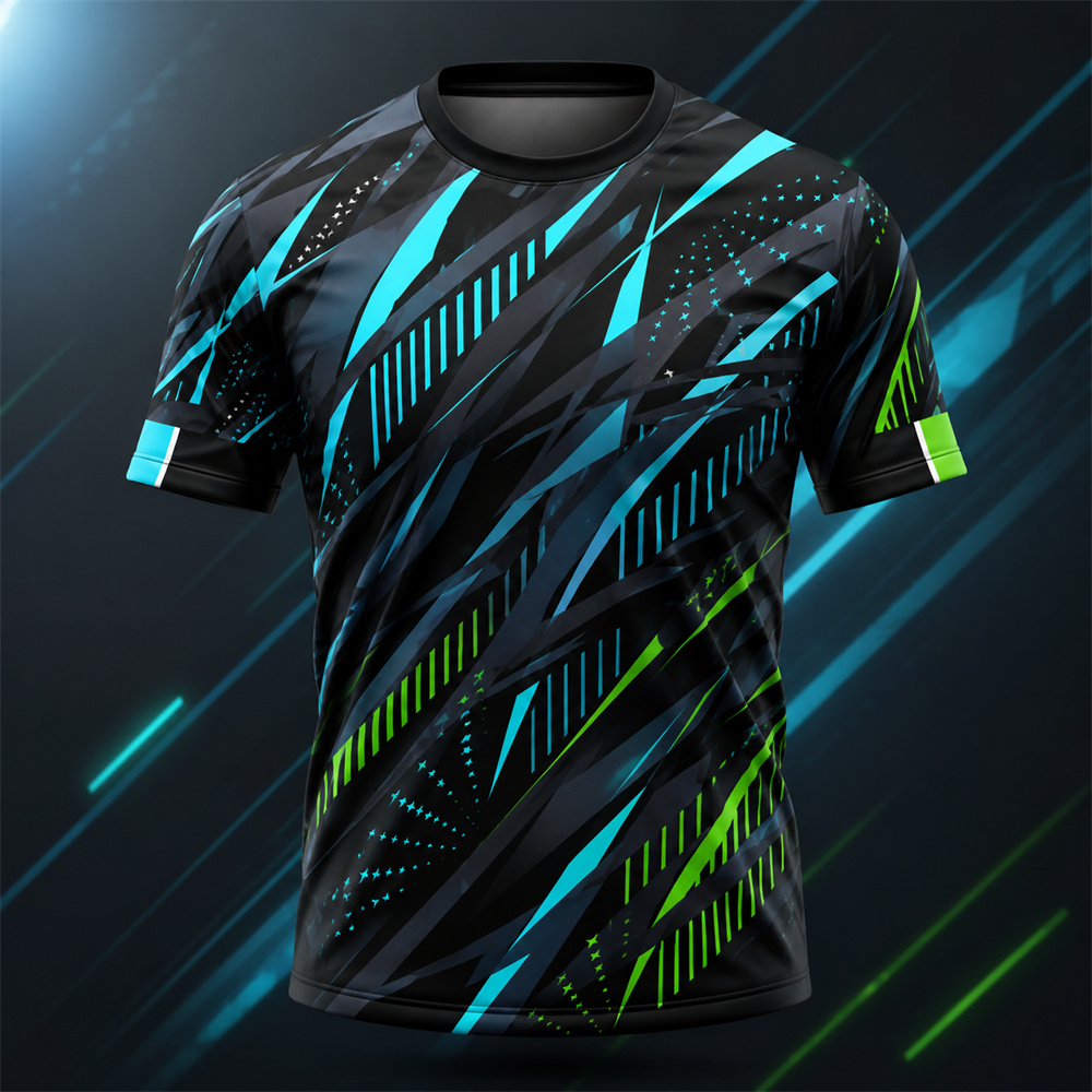 Table Tennis Jersey Butterfly - Kaos Pria Cetak Grafis Abstrak Lengan