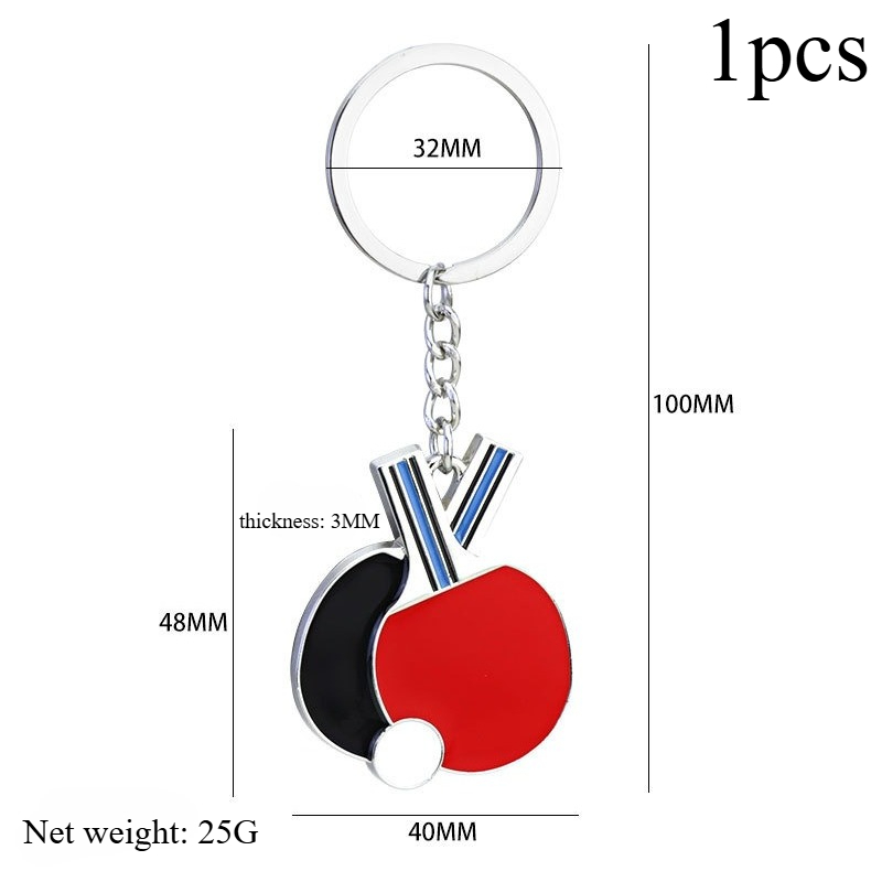 Table Tennis Keychain - Gantungan Kunci & Liontin Gelang Tenis