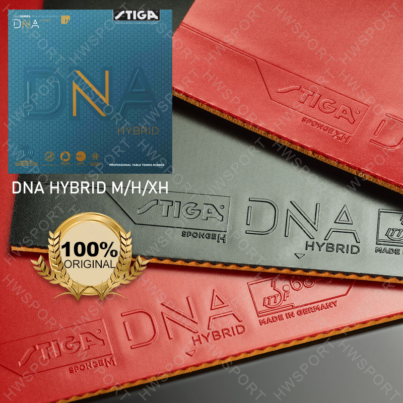 Table Tennis Hybrid Rubbers - STIGA DNA Seri HYBRID Karet Tenis