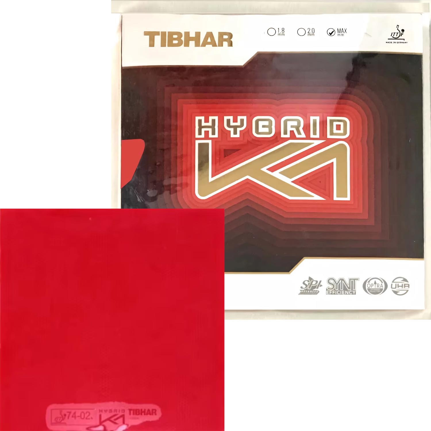 Table Tennis Hybrid Rubbers - Karet Tenis Meja Tibhar Hybrid K1