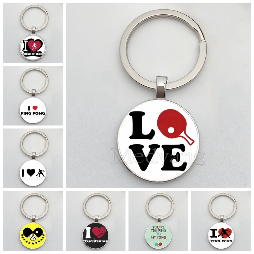 Table Tennis Keychain - Gantungan Kunci Ping Pong Atlet Tenis