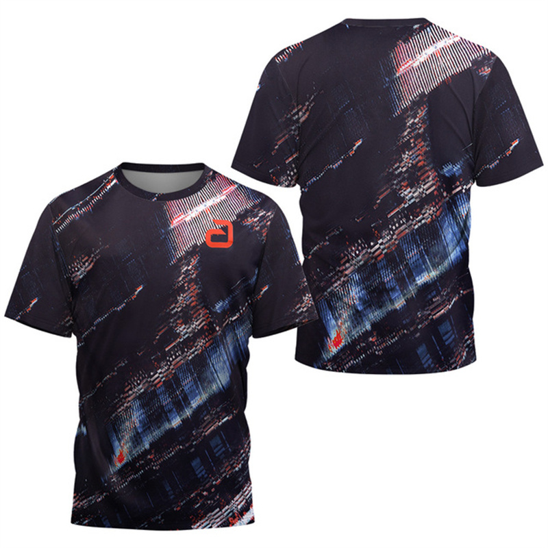 Table Tennis Shirt - 2027-2026 Kaos Tenis Meja dengan Motif