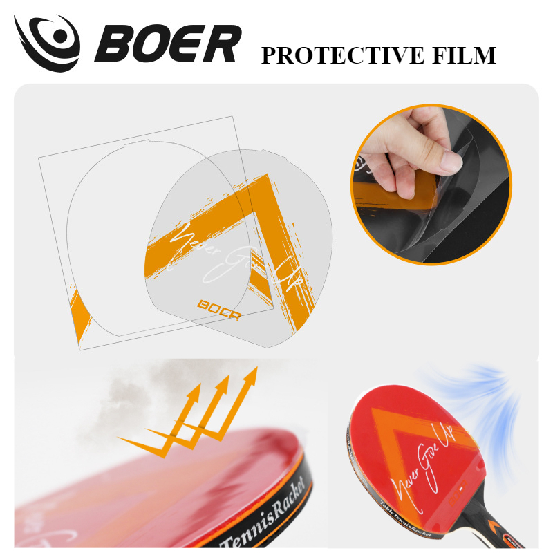 Table Tennis Hybrid Rubbers - Film Pelindung Tahan Debu Perekat Raket