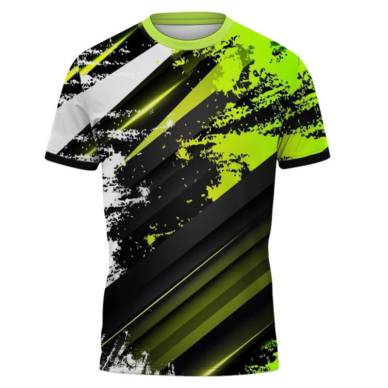 Table Tennis Jersey Butterfly - Kaus garis-garis blok warna cetak 3D