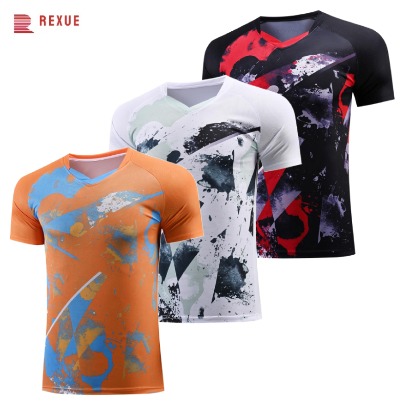 Kaos Tenis Meja V-Neck Pria Wa - Table Tennis Shirt ulasan dan harga