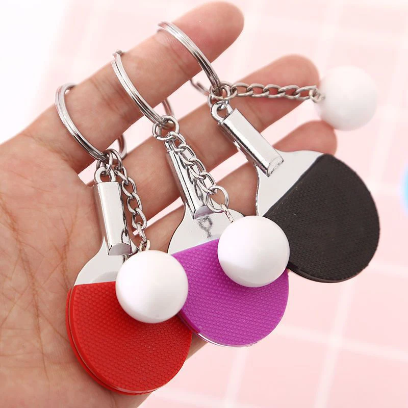7 Warna, Gantungan Kunci Raket - Table Tennis Keychain ulasan dan harga