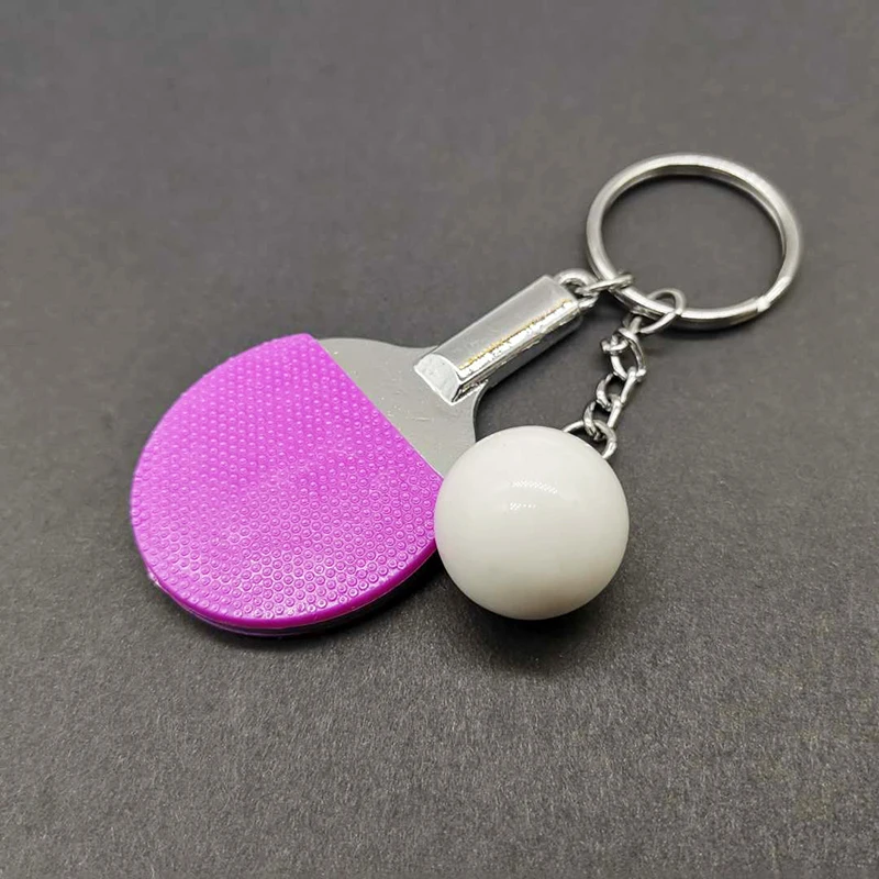 7 Warna, Gantungan Kunci Raket - Table Tennis Keychain ulasan dan harga