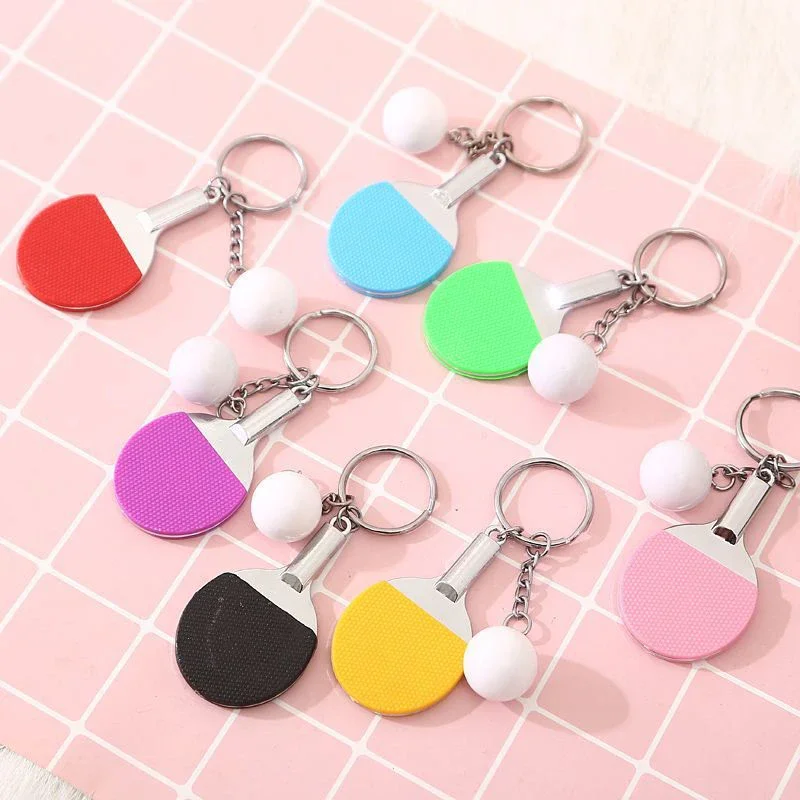 7 Warna, Gantungan Kunci Raket - Table Tennis Keychain ulasan dan harga