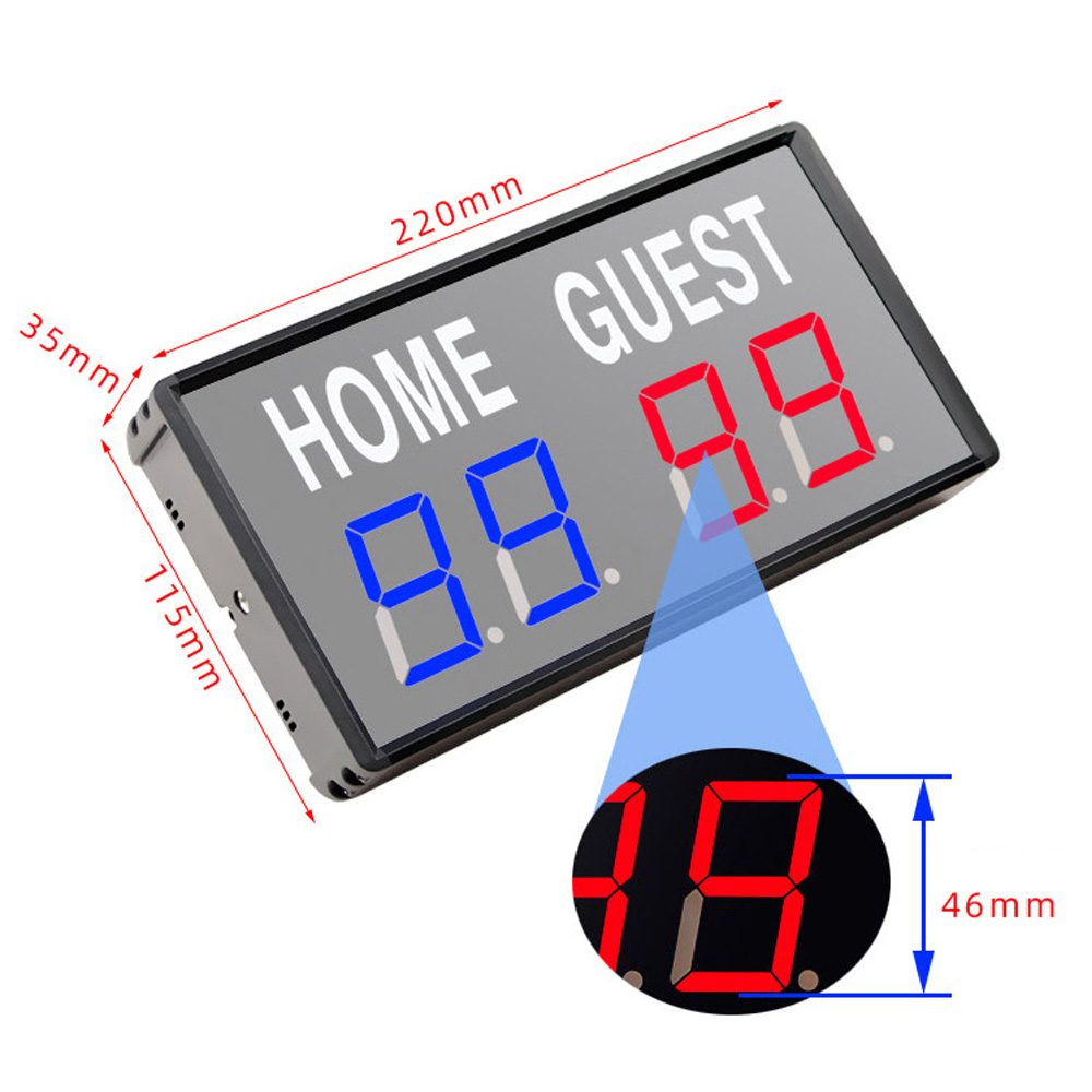 Papan Skor Elektronik LED 4 Di - Table Tennis Scoring ulasan dan harga
