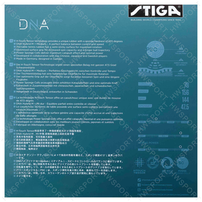 STIGA DNA Seri HYBRID Karet Te - Table Tennis Hybrid Rubbers ulasan dan harga