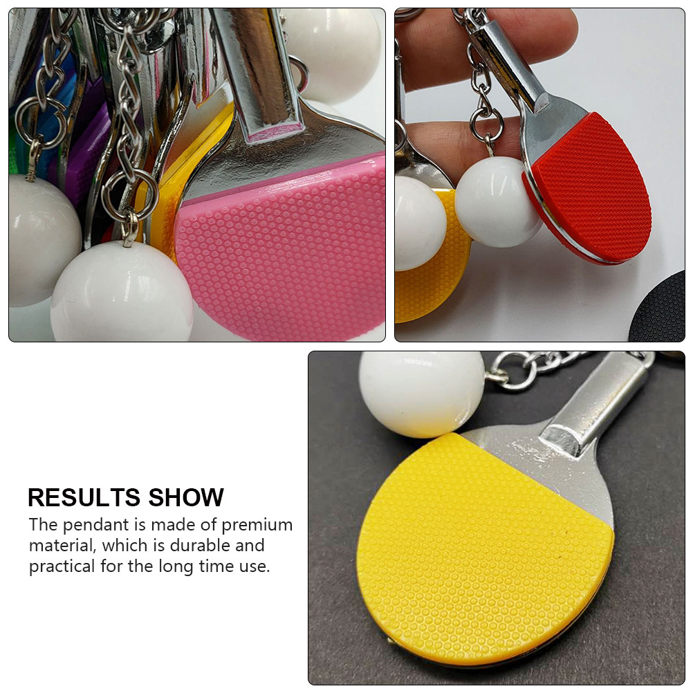 4 Buah Gantungan Kunci Raket T - Table Tennis Keychain ulasan dan harga