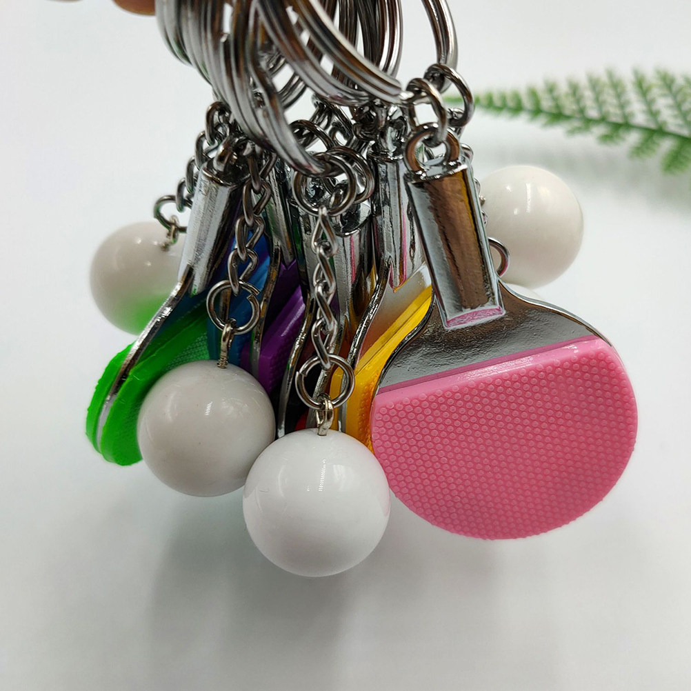 4 Buah Gantungan Kunci Raket T - Table Tennis Keychain ulasan dan harga