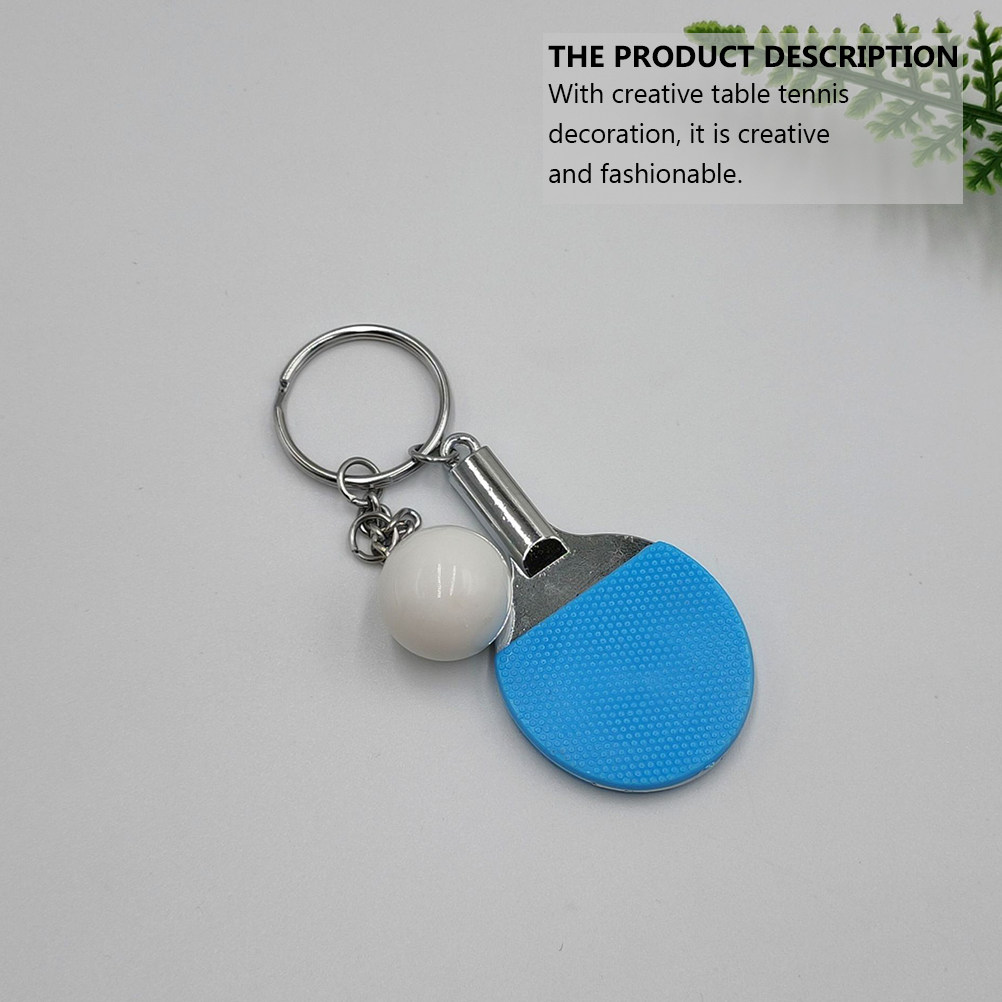 4 Buah Gantungan Kunci Raket T - Table Tennis Keychain ulasan dan harga